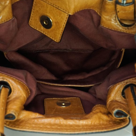 Auth Chloe Brown Leather Hand Bag #4237C57 - Picture 15 of 15